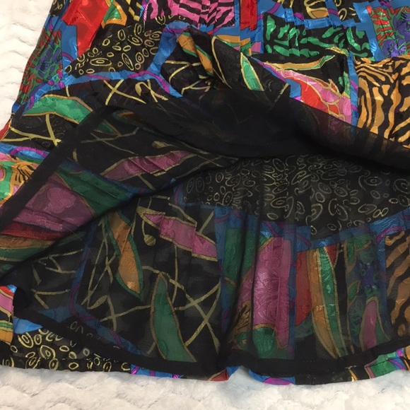 Vintage 80’s Diane Tres Georgette dress w/ matching scarf- women’s - Picture 7 of 13